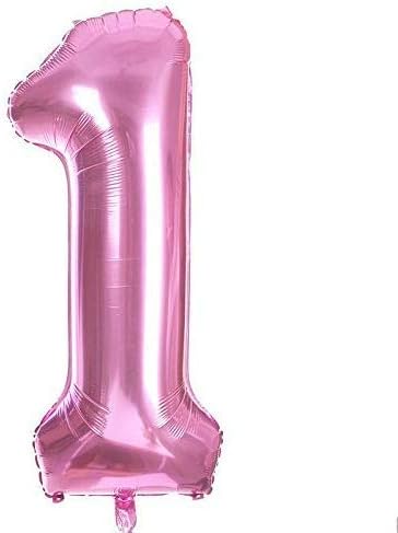 Trimming Shop 1st Birthday Decoration Pink Foil Balloon for Newborn Boy, Girl, For Baby Baptism, Christening Party, Decoration, Celebration, 25pcs - Image 5