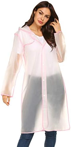 Avoogue EVA Raincoat Waterproof Rain Poncho Rain Jacket Women Long Rain Cape