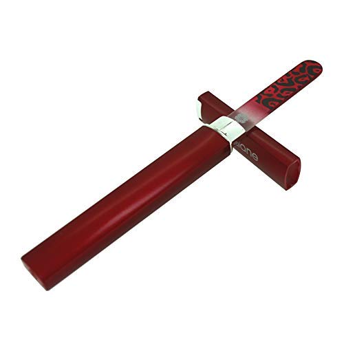 Glass Nail Files Professional – G.Liane Crystal Nail File For Natural Nails Acrylic Nails Gels Nails Manicure Pedicure Tools For Home And Salon (Red)