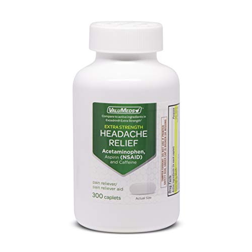 ValuMeds Extra Strength Headache Relief Caplets (300Count