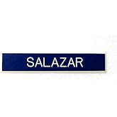 Custom Air Force Name Tag Blue Plastic (Regular Pin Posts)