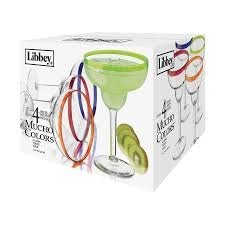 1 Libbey+Colors+Margarita+Glass+4+Piece