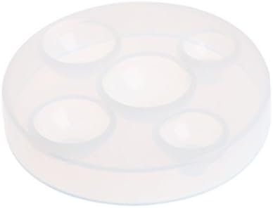 Ruzida DIY Hemisphere Half Round Crystal Cabochon Gem Silicone Mold Tool for Resin Pendant Jewelry Making