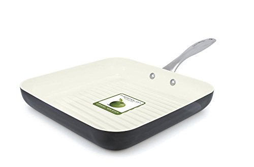 UPC 885837005028, GreenPan Lima 3D I Love Meat &amp; Poultry 11 Inch Hard Anodized Non-Stick Dishwasher Safe Ceramic Square Grill