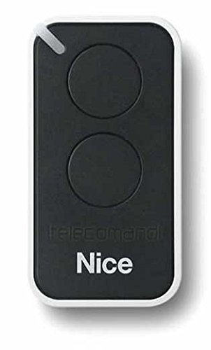 Nice Era-Inti Télécommande Pour Portail Originale 2 Touches 433,92 Mhz À Code Aléatoire Pour Remplacer Les Télécommandes Nice Very Vr One, On1, On2 Ainsi Que Flor, Flo2R-S Et Flo1R-S
