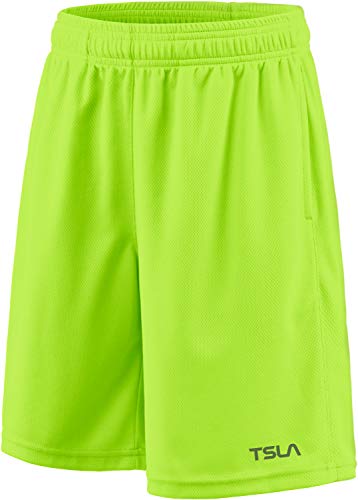 TSLA 1 o 2 pantalones cortos deportivos para niño, pantalones cortos para correr de baloncesto de secado rápido, pantalones cortos de gimnasio para entrenamiento deportivo activo