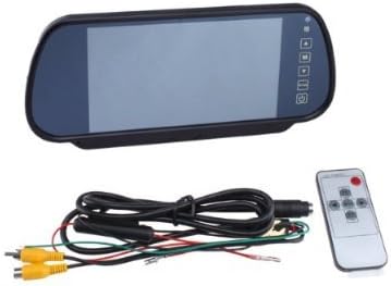 7" TFT LCD Color Screen Mirror Rearview Monitor For DVD / VCR / GPS / Car Reverse Camera