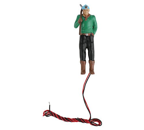Model Power O Scale Worker w/Hardhat, Lighted