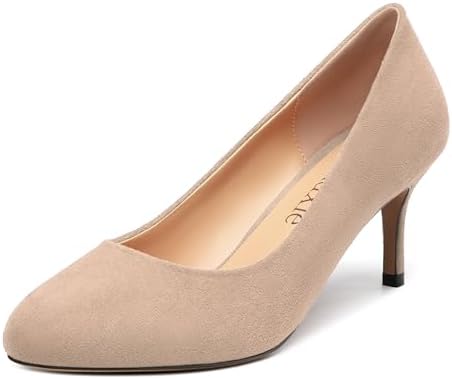 Amazon.com | PiePieBuy Womens High Heels Pumps Pointed Toe Slip On Stiletto  Classic Dress Party Office Shoes Brown | Pumps