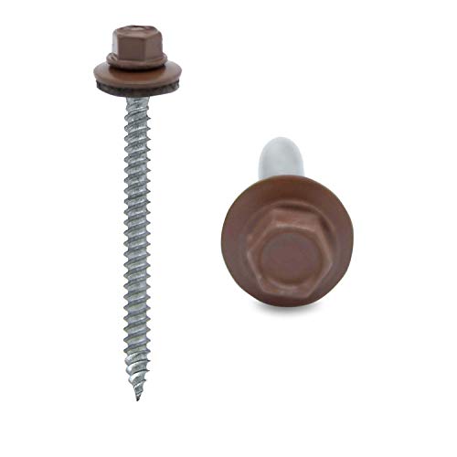 Metal Roofing Screws For Metal Roofing W/Washers(1/4” Hex Head x 1-1/2