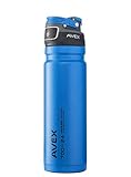AVEX FreeFlow Autoseal Water Bottle, Blue, 700ml/24 oz