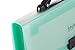 Snail&Hawk 13-Pockets Poly Accordion Expanding File-Folder Organizer with Handle,A4 Size,Buckle Closure (Green)
