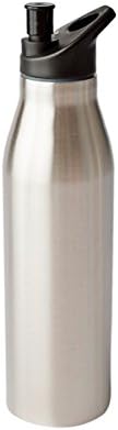 Double Wall Stainless Steel Artic Tumbler Water Bottle with Push Pull Plastic Spout Top, 22 oz