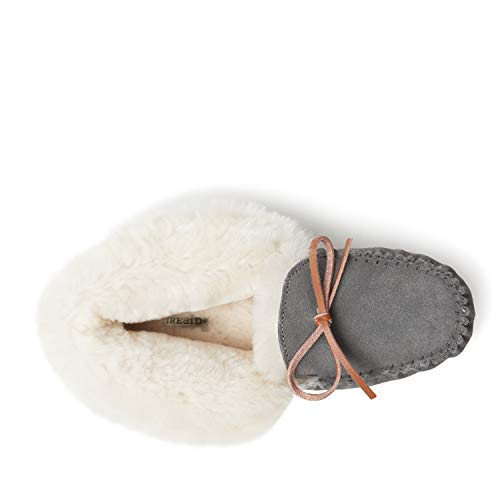 Dearfoams Women's Fireside Brisbane Shearling Foldover Moccasin Slipper