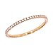 Goldenstar 0.25Ct. Natural Diamond Eternity Rings, 14K Rose Gold Band, Size 7
