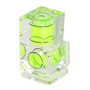 Dual-Axis Clear Bubble Level with Easy See Green Fluid