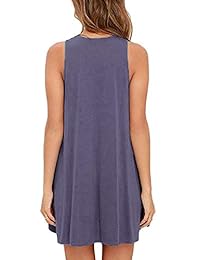 Vestido de verano para dama, estilo casual, para playa, plisado, sin mangas