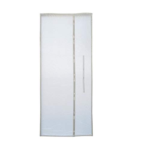 Clearance! Elogoog Zipper Screen Door Seal for Portable Air Conditioner Tumble Dryer Works Screen Door (90x210CM, White) - Thumbnail 6