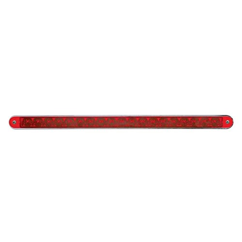 United Pacific 37941 12" 19 LED Stop, Turn and Tail Light Bar with Bezel (Red LED/Red Lens)