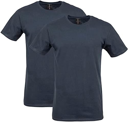 Gildan Adult 4XL Black 6.1 oz 100% Cotton Short Sleeve T-Shirt