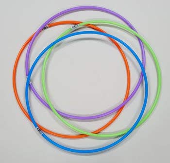 J&J's ToyScape 27" Dia Durable Hula Hoops Bundle (Pack of 12 - Assorted Colors) Ideal Playground Activity, Sports & Outdoor Fun Game for Young Kids & Children