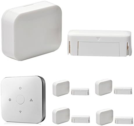 iHomeware Door/Window Sensor, Zigbee Smartphone Android/IOS Wireless Controlled Security Door Contact 5/pack with Gateway