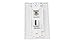 RiteAV - 1 x Cable TV Coax and 1 x HDMI Port Wall Plate Decorative Type - White