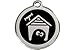 Engraved Stainless Steel with Enamel Pet I.D. Tag - Medium Dog