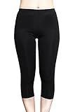 Cocoship Black Ladies Capris UPF 50+ Water Pants Tankinis Multipurpose Swim Sport Leggings 3XL(FBA)