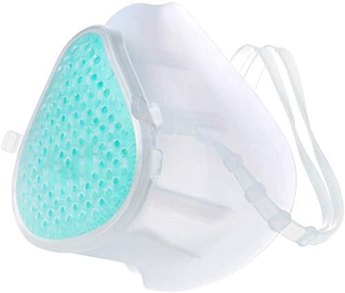 Suxman Silicone Filter Mask Reusable and Washable Self-Suction Respirator Protective Mask With One Silicone Cover and 5pcs Replacement