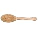 REDECKER Short Bath Brush with Natural Pig Bristles, 11-3/4 Inches Long - Short Wooden Bath Brush - Body Scrubber Brush Wood - Short Handle Shower Brush, Made in Germany - Short Handle Brush