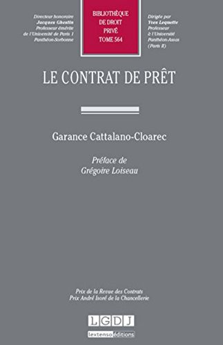 Le  contrat de prêt