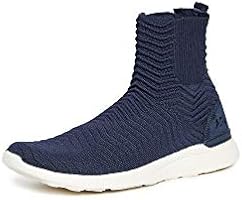 APL: Athletic Propulsion Labs Men's Techloom Chelsea Sneaker Boots, Midnight/Pristine, Blue, 8 Medium US