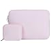 Hseok Laptop Sleeve 13.3-14 inch Case with Small Pouch, Neoprene Computer Bag Compatible with MacBook Pro 14