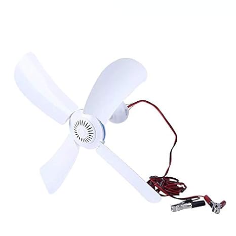12v Dc Four Blades Battery Cilp Fan Outdoor Camping Fan Suit For