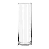 Libbey Cylinder Vase, 10-Inch, Clear, Set of 6