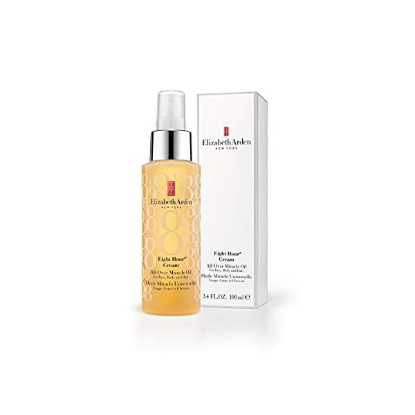 Elizabeth Arden Eight Hour Cream All-Over Miracle Oil Spray for Face, Body & Hair (100ml) Long-lasting Moisture…