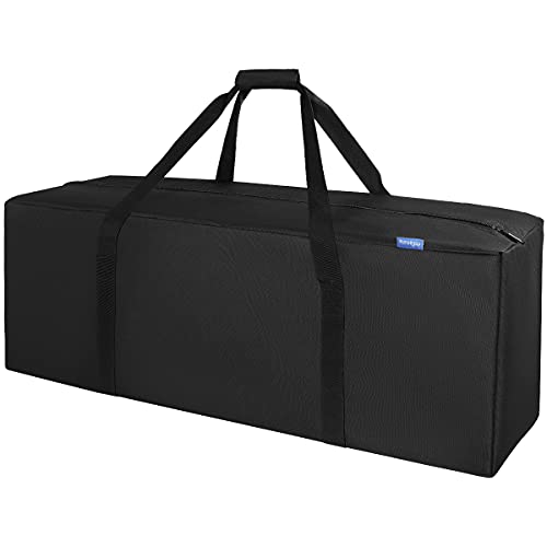 INFANZIA 100L Large Capacity Duffel Bag for Men and Women, Extra Large Travel Bag Water Resistant Foldable with Upgraded Zipper, Strong and Durable, Black