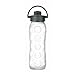 Lifefactory 22-Ounce BPA-Free Glass Water Bottle with Flip Cap and Silicone Sleeve, Transparent