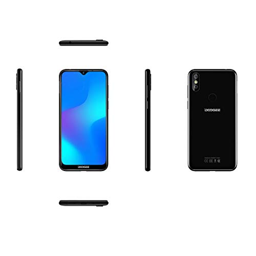 2019 DOOGEE Y8 3GB+16GB Unlock Smartphone Android 9.0 4G LTE 6.1" FHD 19:9 3400mA (Black)