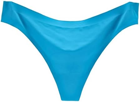 Women Lingerie, TOPUNDER Sexy Invisible Underwear Briefs G-Strings Ice Silk (L, Sky Blue)