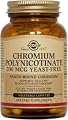 Solgar Chromium Polynicotinate Vegetable Capsules, 200 Mcg, 50 Count