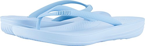 Fitflop women s iqushion ergonomic flip-flop powder blue 9 m us
