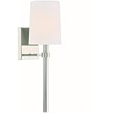 Crystorama Bromley 1 Light Polished Nickel Sconce