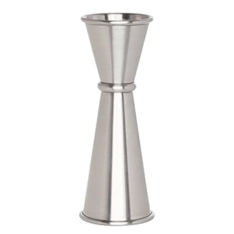 Kitchen Delli Japanese-Style Double Cocktail Jigger, 18/8 Stainless Steel, 4.75-Inches, 0.5-Ounce to 2-Ounce