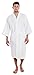 Simplicity, Unisex Cotton Waffle Spa Robe, One Size, White