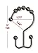 Moldiy Antique Shower Curtain Rings Stainless Steel Rustproof Shower Curtain Hooks with Mills Metal Double Glide Oil Rubbed Bronze for Bathroomm Shower Rods Curtains American style, Set of 12