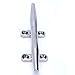 Amarine Made Stainless Steel Open Base Cleat-5 Inch Boat Cleats,Rope Cleat,Boat Dock Cleats - Ideal for Marine, Deck,Nautical Decor,Cabinet Pull/Towel Hook/Coat hanger-9995S5