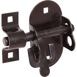 Oval Padlock Bolt Black