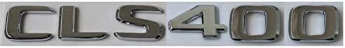 Flache Chrom ABS Hinten Stamm Buchstaben Abzeichen Abzeichen Emblem Embleme Aufkleber CLS400 2017-2019 (CLS400)
